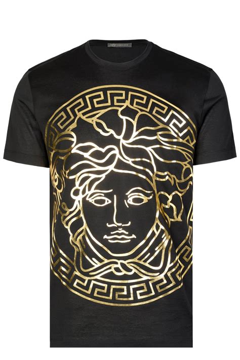 medusa head t shirt versace|Versace men's medusa head.